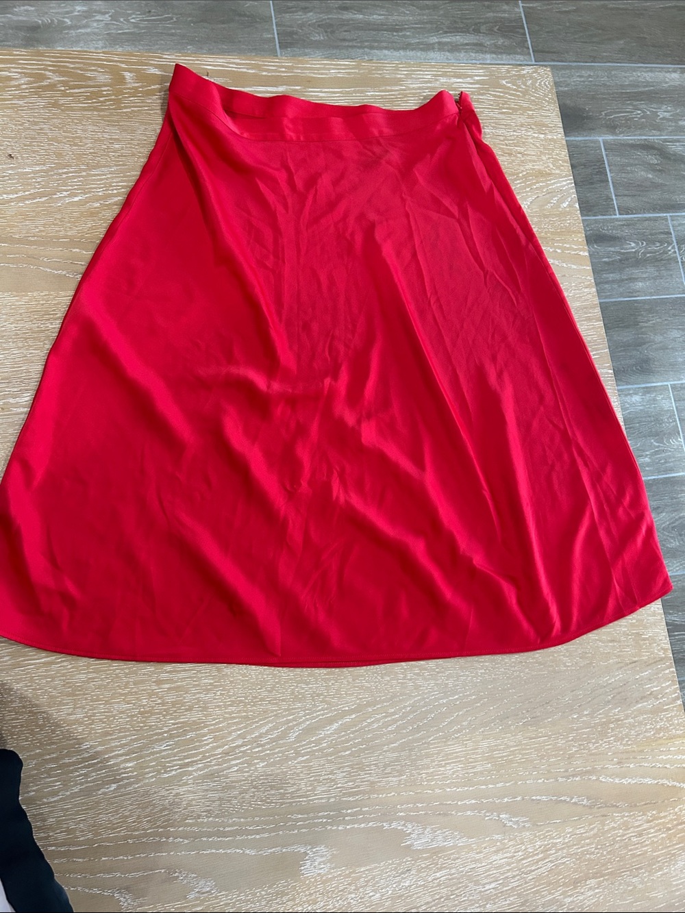 H&M Bright Red A-Line Skirt